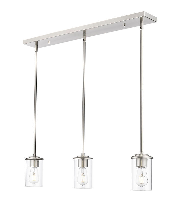 Z-Lite Canada - Three Light Pendant - Thayer - Brushed Nickel- Union Lighting Luminaires Decor