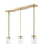 Z-Lite Canada - Three Light Pendant - Thayer - Luxe Gold- Union Lighting Luminaires Decor