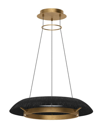 Visual Comfort Modern - LED Chandelier - Noa - Hand Rubbed Antique Brass- Union Lighting Luminaires Decor