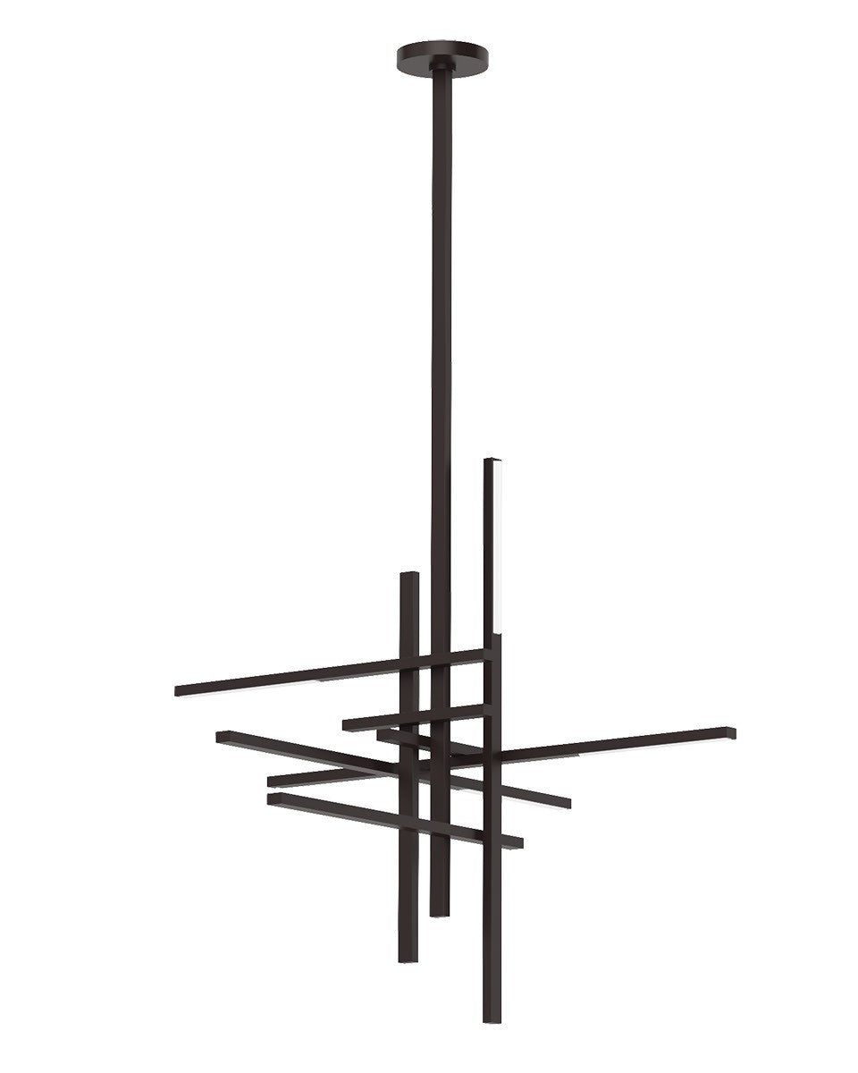 Visual Comfort Modern - LED Chandelier - Cityscape - Bronze- Union Lighting Luminaires Decor