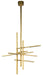 Visual Comfort Modern - LED Chandelier - Cityscape - Hand Rubbed Antique Brass- Union Lighting Luminaires Decor