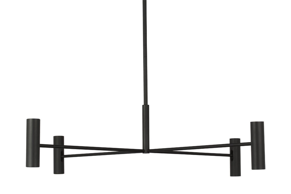 Visual Comfort Modern - LED Chandelier - Ponte - Nightshade Black- Union Lighting Luminaires Decor