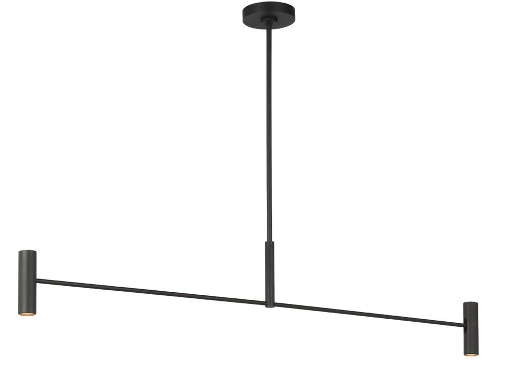 Visual Comfort Modern - LED Linear Chandelier - Ponte - Nightshade Black- Union Lighting Luminaires Decor