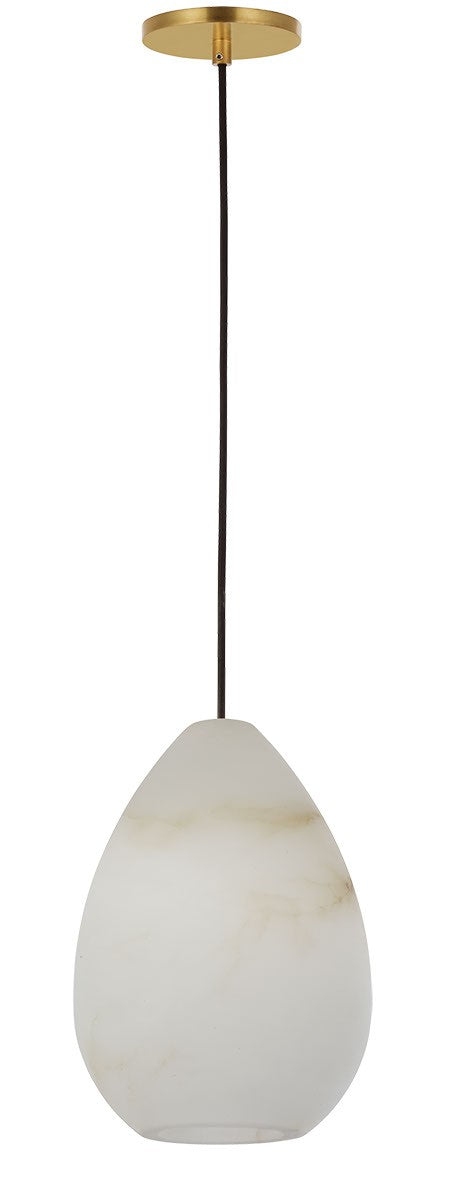 Visual Comfort Modern - One Light Pendant - Alina - Hand Rubbed Antique Brass- Union Lighting Luminaires Decor