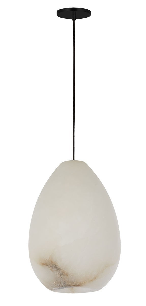 Visual Comfort Modern - One Light Pendant - Alina - Nightshade Black- Union Lighting Luminaires Decor