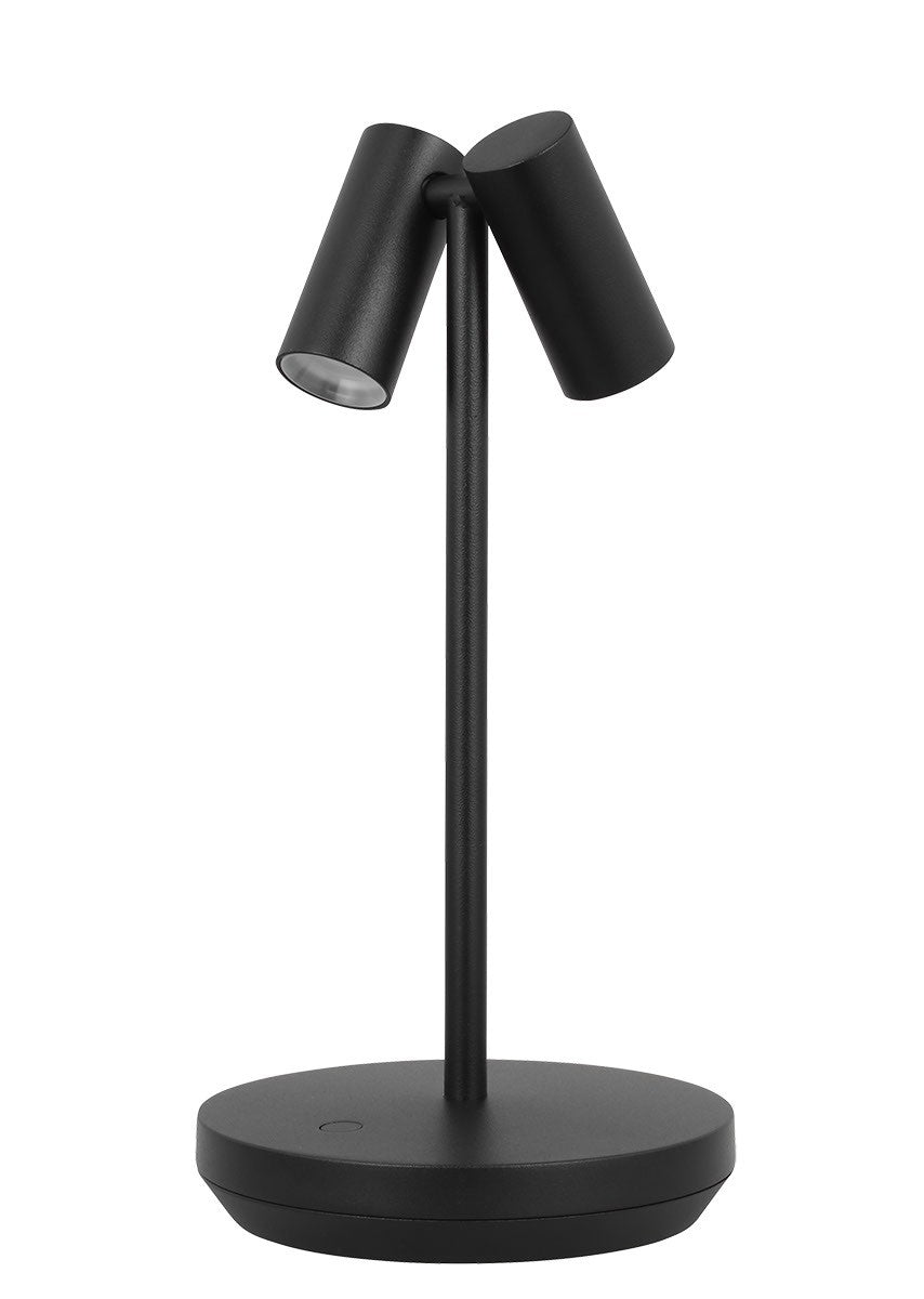 Visual Comfort Modern - LED Table Lamp - Doppia - Black- Union Lighting Luminaires Decor