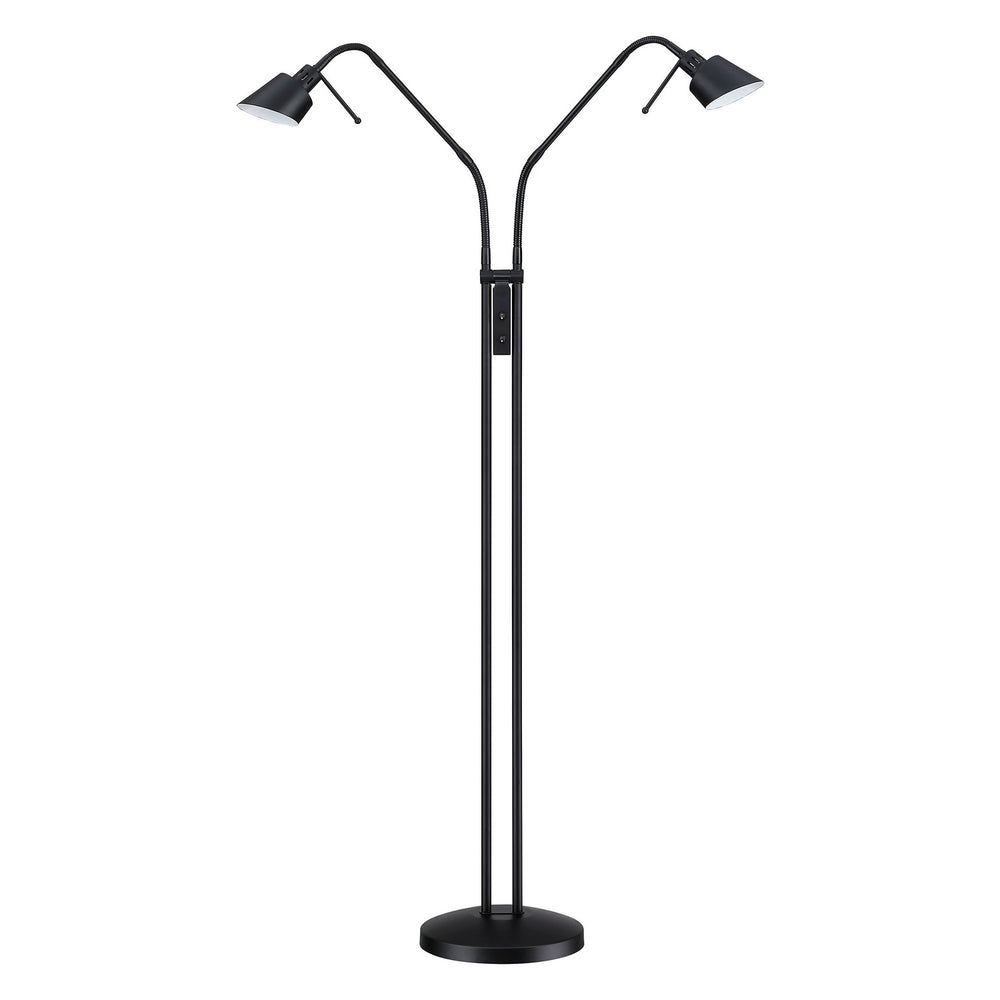 Kendal Canada - Two Light Floor Lamp - Oslo Twins - Black- Union Lighting Luminaires Decor