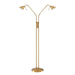 Kendal Canada - Two Light Floor Lamp - Oslo Twins - Brass- Union Lighting Luminaires Decor