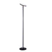 Kendal Canada - LED Torchiere - Plex - Black & Brass- Union Lighting Luminaires Decor
