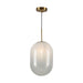 Artcraft Canada - One Light Pendant - Vita - White, Brass- Union Lighting Luminaires Decor