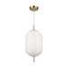 Artcraft Canada - One Light Pendant - Vita - White, Brass- Union Lighting Luminaires Decor