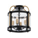 Artcraft Canada - Four Light Flush Mount - Bonita - Black and Brushed Brass- Union Lighting Luminaires Decor