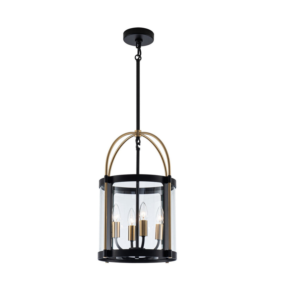 Artcraft Canada - Four Light Pendant - Bonita - Black and Brushed Brass- Union Lighting Luminaires Decor
