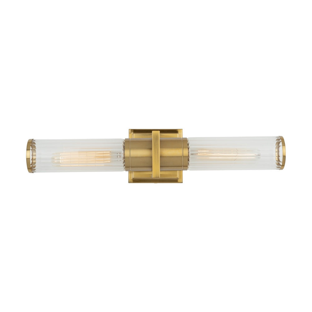 Artcraft Canada - Two Light Bathroom Vanity - Positano - Brushed Brass- Union Lighting Luminaires Decor