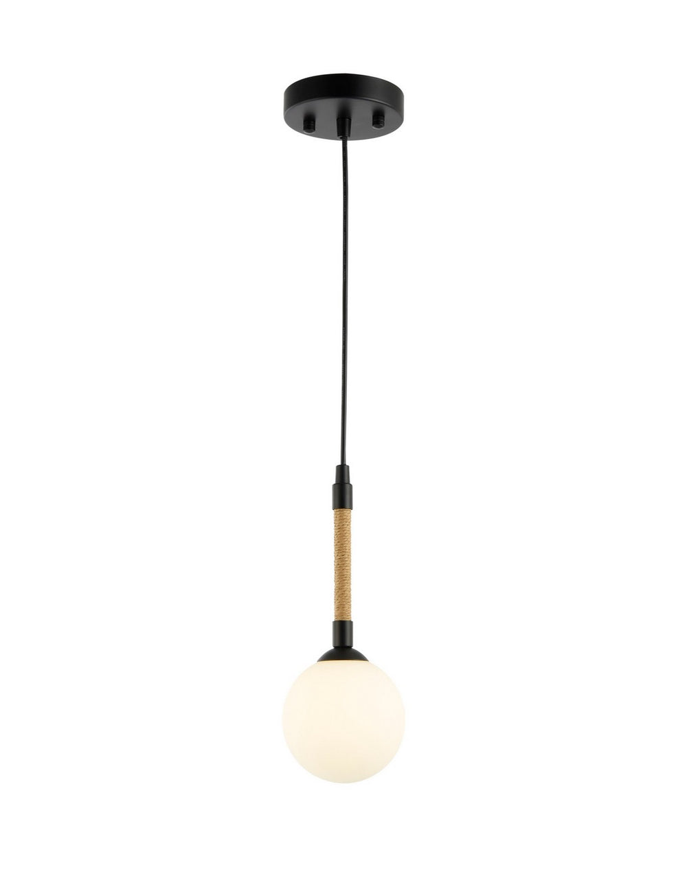 Artcraft Canada - One Light Pendant - Capilano - Black- Union Lighting Luminaires Decor