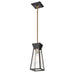 Artcraft Canada - One Light Pendant - Lucian - Black and Brushed Brass- Union Lighting Luminaires Decor