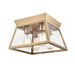 Artcraft Canada - Four Light Flushmount - Lucian - Brushed Brass- Union Lighting Luminaires Decor