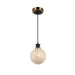 Artcraft Canada - One Light Pendant - Gem - Black and Brushed Brass- Union Lighting Luminaires Decor