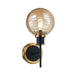 Artcraft Canada - One Light Wall Sconce - Gem - Black and Brushed Brass- Union Lighting Luminaires Decor