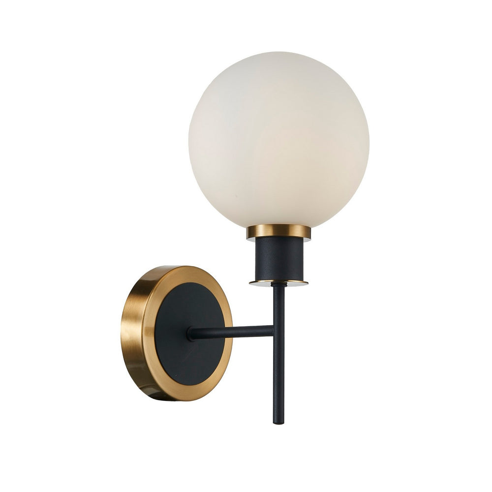 Artcraft Canada - One Light Wall Sconce - Gem - Black and Brushed Brass- Union Lighting Luminaires Decor