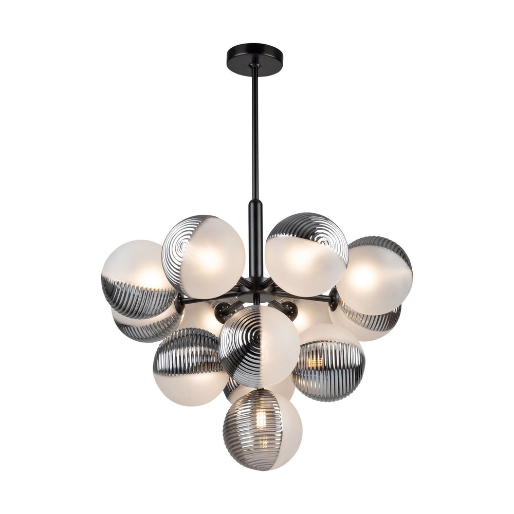 Artcraft Canada - 13 Light Chandelier - Bolla - Black- Union Lighting Luminaires Decor