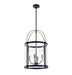 Artcraft Canada - Four Light Pendant - Bonita - Black and Brushed Brass- Union Lighting Luminaires Decor
