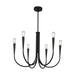 Artcraft Canada - Six Light Chandelier - Bronte - Black- Union Lighting Luminaires Decor