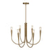 Artcraft Canada - Six Light Chandelier - Bronte - Brass- Union Lighting Luminaires Decor