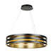 Artcraft Canada - LED Chandelier - Toledo - Black and Brushed Brass- Union Lighting Luminaires Decor