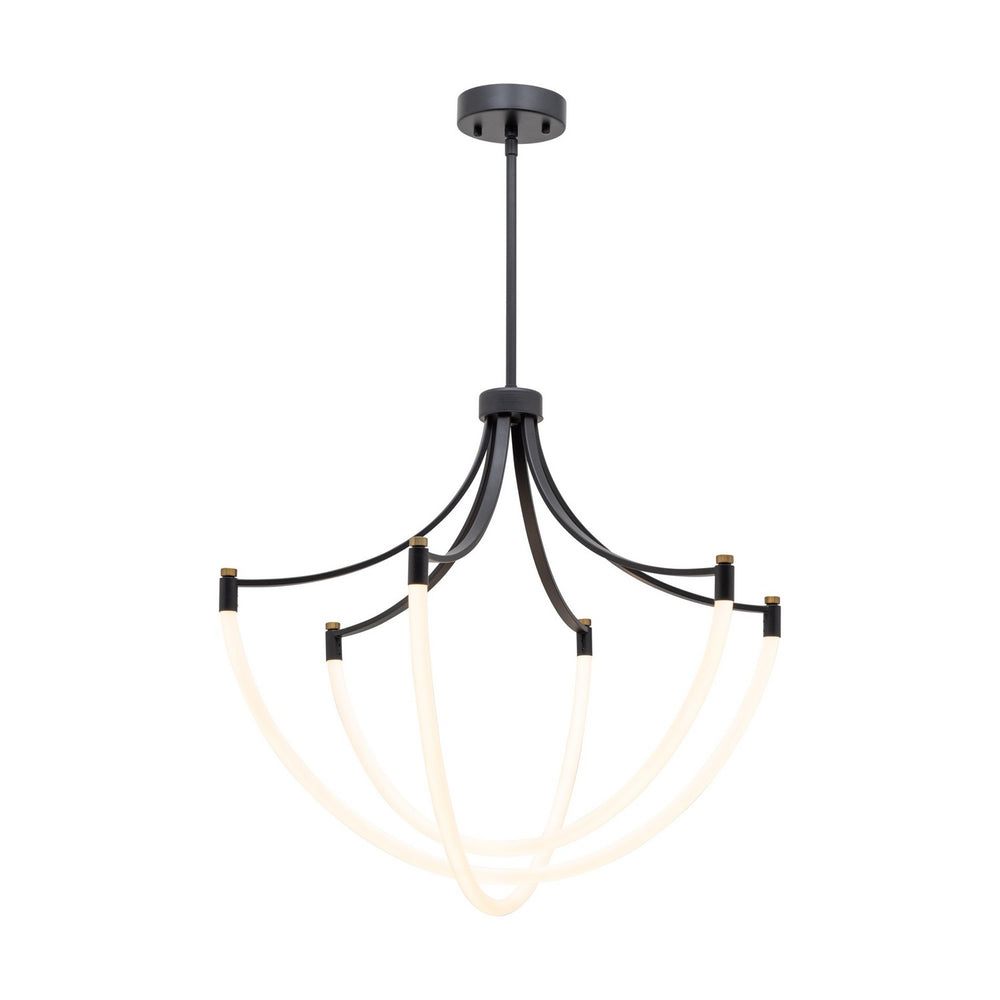 Artcraft Canada - LED Chandelier - Cascata - Black and Brushed Brass- Union Lighting Luminaires Decor