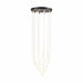 Artcraft Canada - LED Chandelier - Cascata - Black and Brushed Brass- Union Lighting Luminaires Decor