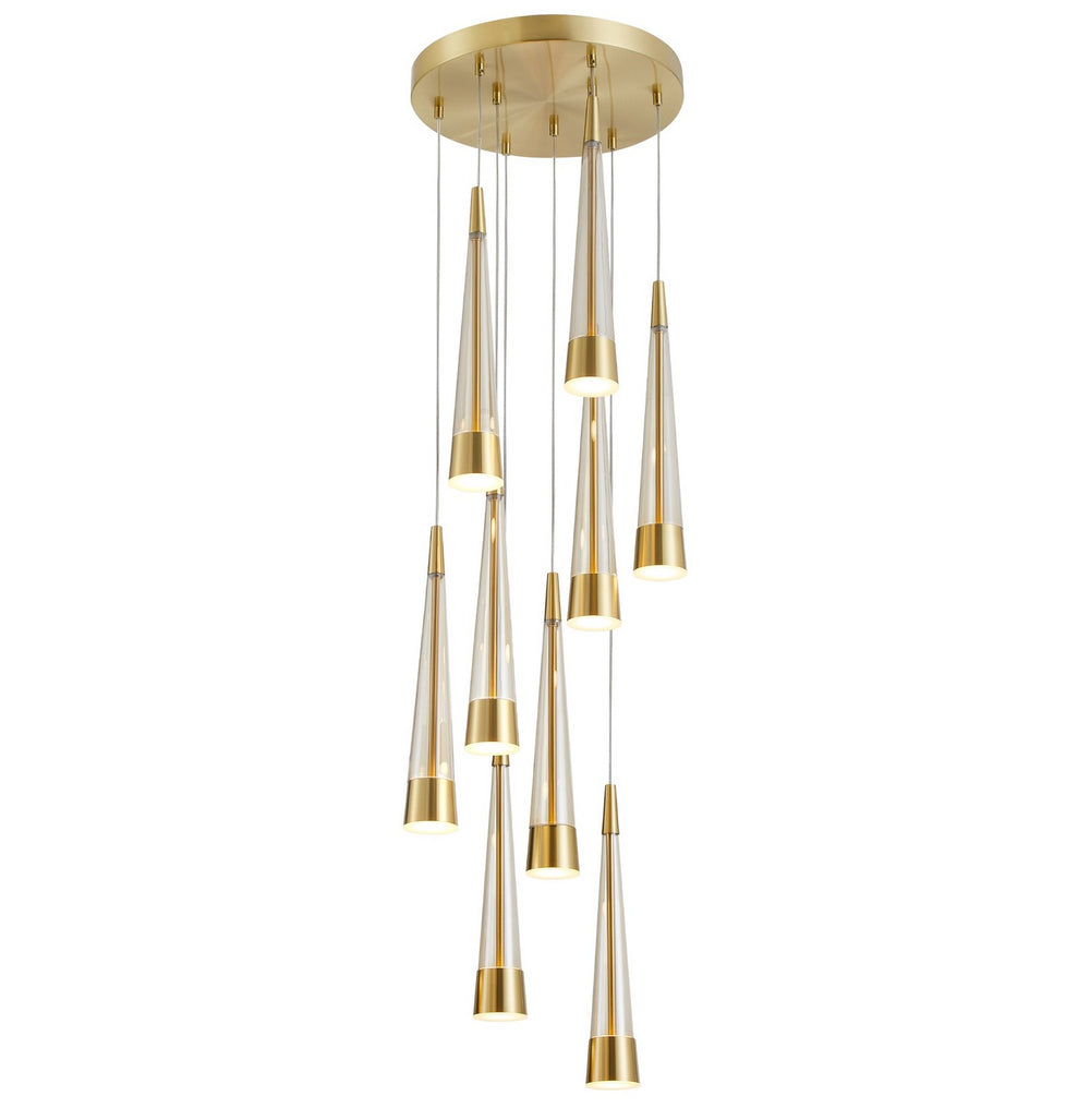 Artcraft Canada - LED Chandelier - Sunnyvale - Brass- Union Lighting Luminaires Decor