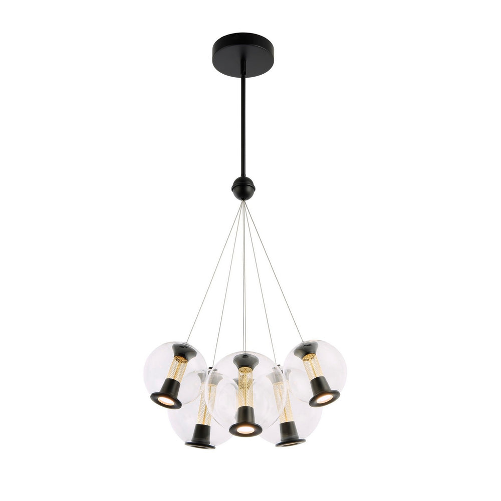 Artcraft Canada - LED Chandelier - Arlo - Black- Union Lighting Luminaires Decor