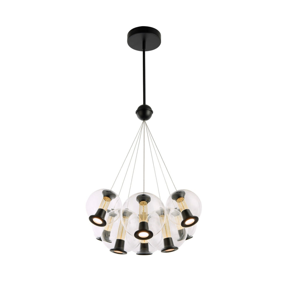 Artcraft Canada - LED Chandelier - Arlo - Black- Union Lighting Luminaires Decor
