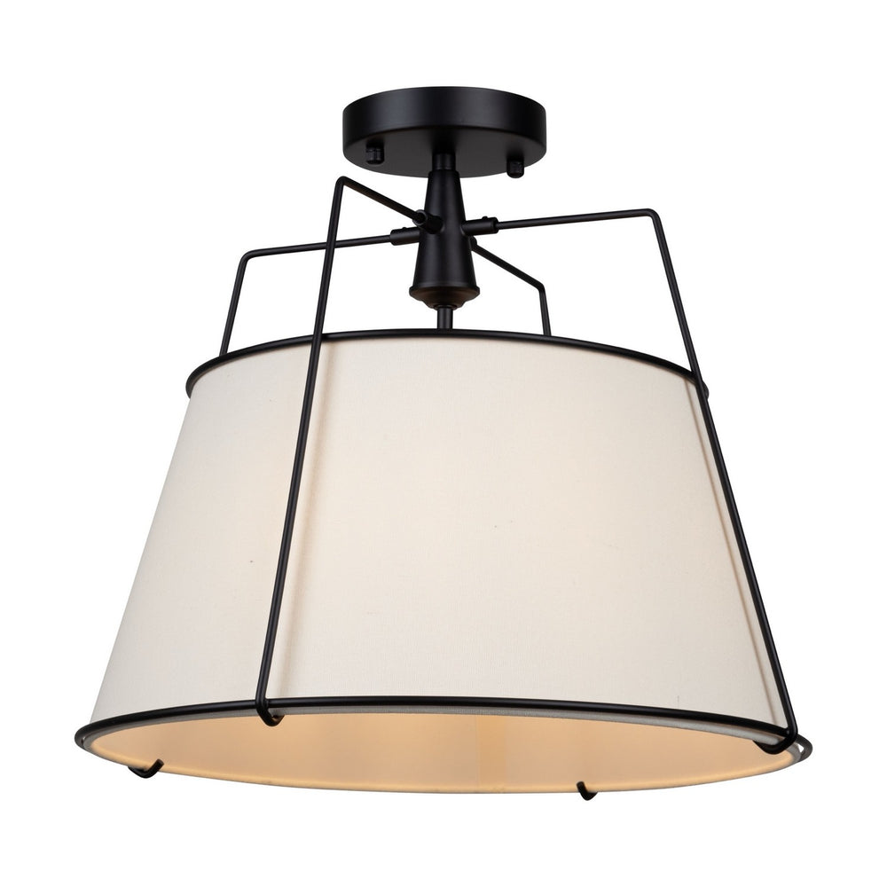 Artcraft Canada - Three Light Semi-Flush Mount - Pullman - Black- Union Lighting Luminaires Decor