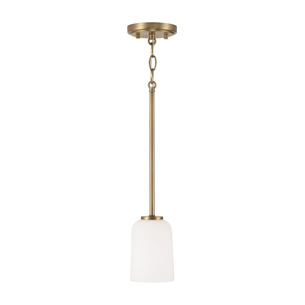 Capital Lighting - One Light Mini Pendant - Lawson - Aged Brass- Union Lighting Luminaires Decor