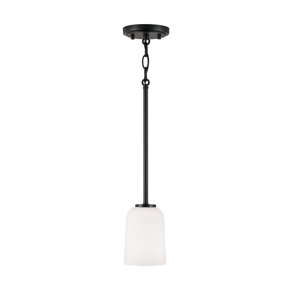 Capital Lighting - One Light Mini Pendant - Lawson - Matte Black- Union Lighting Luminaires Decor
