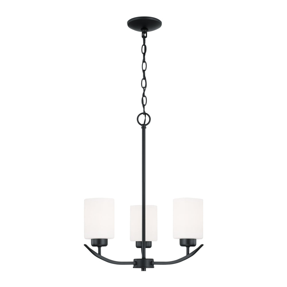 Capital Lighting - Three Light Chandelier - Dixon - Matte Black- Union Lighting Luminaires Decor