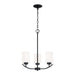 Capital Lighting - Three Light Chandelier - Dixon - Matte Black- Union Lighting Luminaires Decor