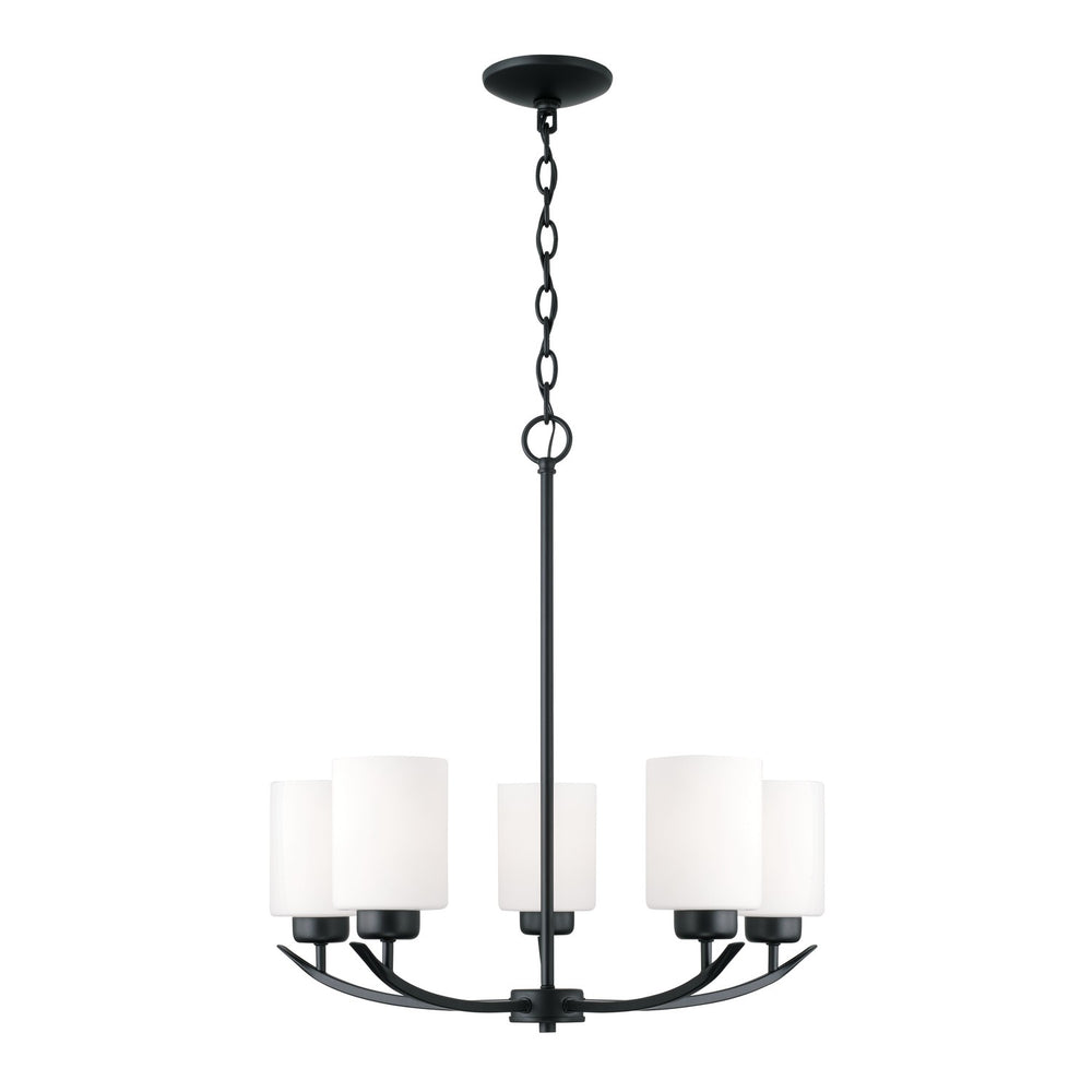 Capital Lighting - Five Light Chandelier - Dixon - Matte Black- Union Lighting Luminaires Decor