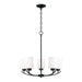 Capital Lighting - Five Light Chandelier - Dixon - Matte Black- Union Lighting Luminaires Decor