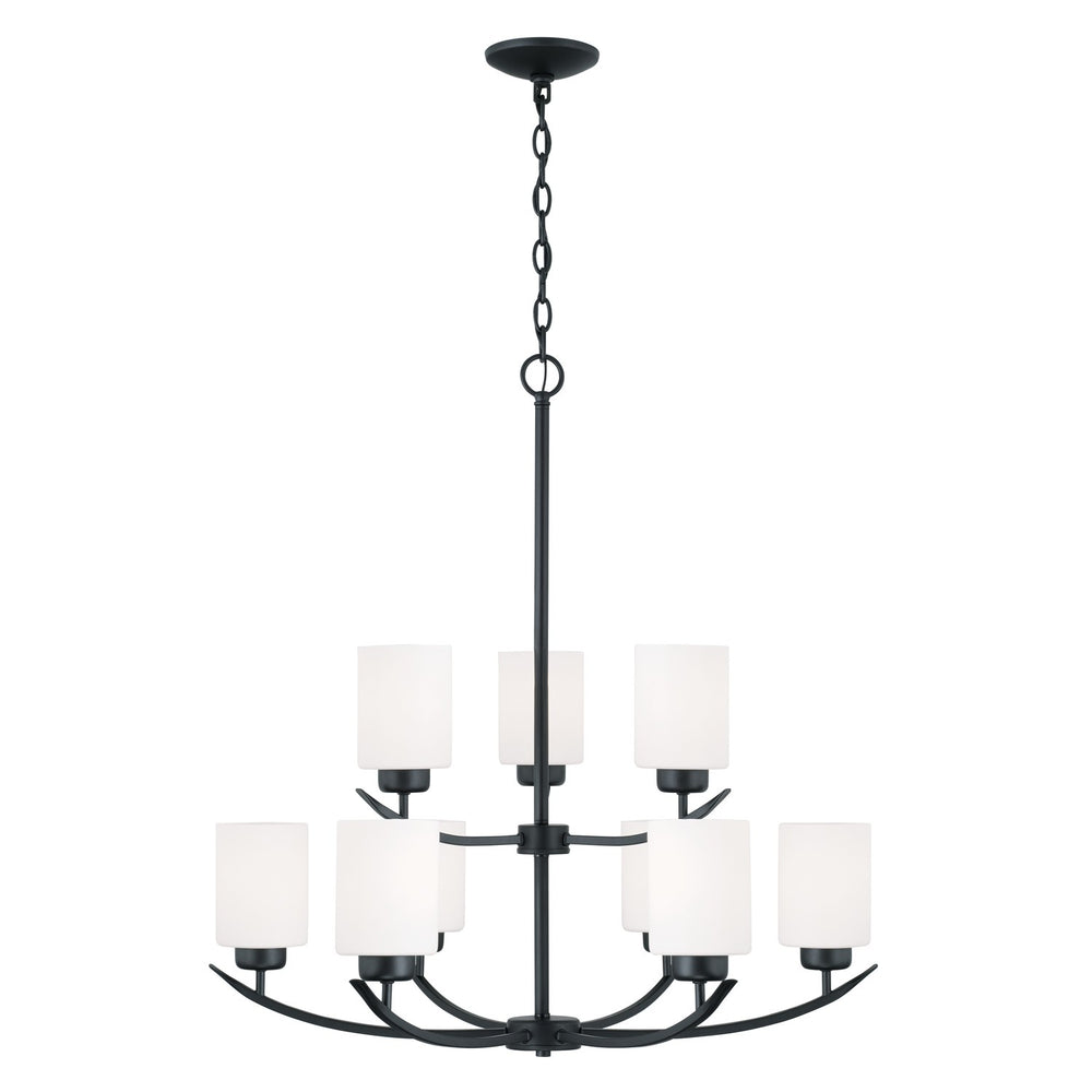 Capital Lighting - Nine Light Chandelier - Dixon - Matte Black- Union Lighting Luminaires Decor