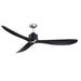 Kendal Canada - 60"Ceiling Fan - Taros - Black & Satin Nickel- Union Lighting Luminaires Decor