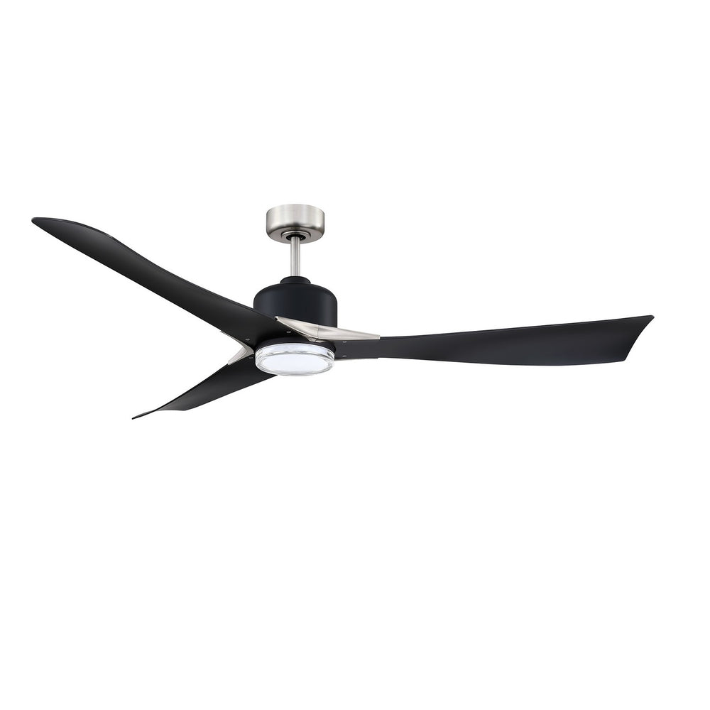 Kendal Canada - 62"Ceiling Fan - Ariya - Black & Satin Nickel- Union Lighting Luminaires Decor