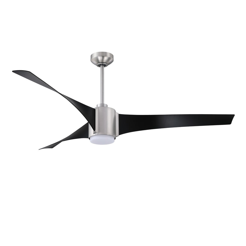 "Kendal Canada - 60"Ceiling Fan - Cimion - Black & Satin Nickel- Union Lighting Luminaires Decor"