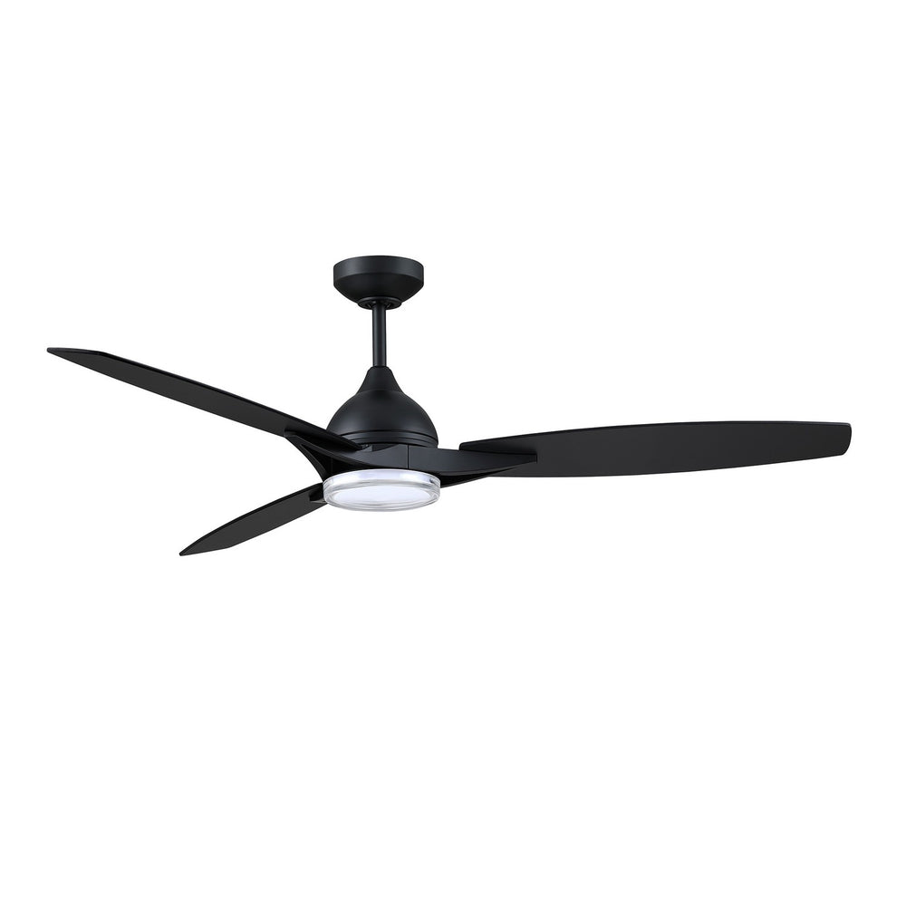 Kendal Canada - 56"Ceiling Fan - Novum - Black- Union Lighting Luminaires Decor
