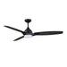 Kendal Canada - 56"Ceiling Fan - Novum - Black- Union Lighting Luminaires Decor