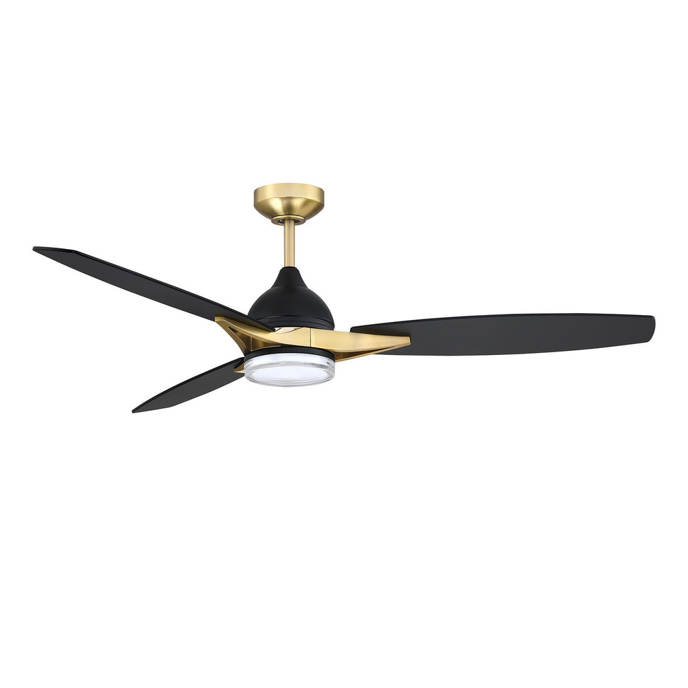 Kendal Canada - 56"Ceiling Fan - Novum - Black & Brass- Union Lighting Luminaires Decor