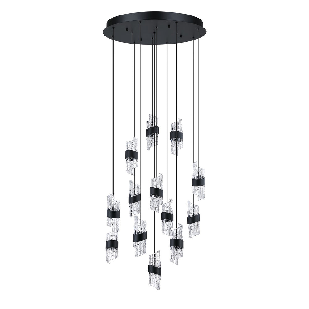 Kendal Canada - LED Pendant Pan - Silhouettes - Black- Union Lighting Luminaires Decor