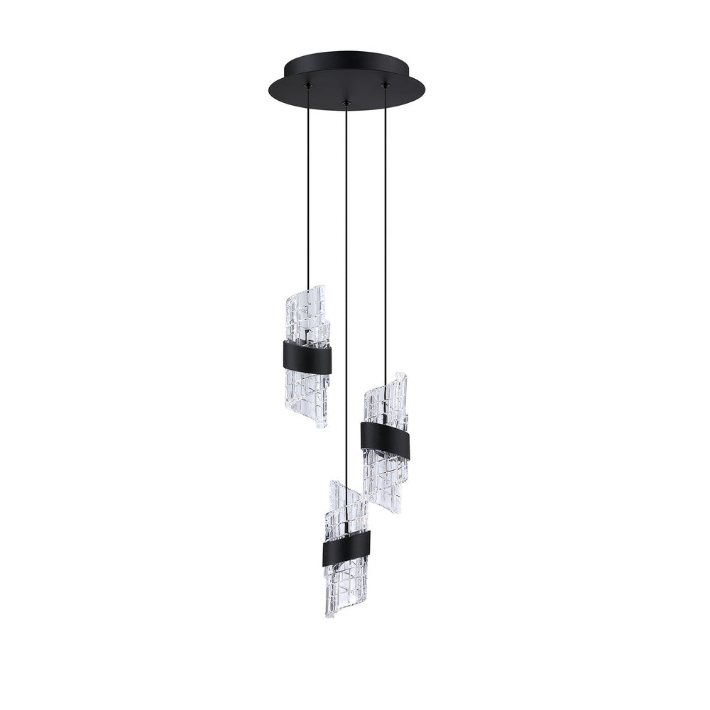 Kendal Canada - LED Pendant Pan - Silhouettes - Black- Union Lighting Luminaires Decor